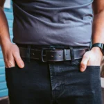 1.5" Vanguard Leather Belt - Black - Image 5