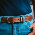 1" Vanguard Leather Belt - Natural - Image 5