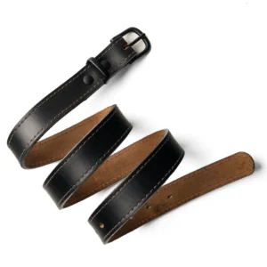 1" Vanguard Leather Belt - Black