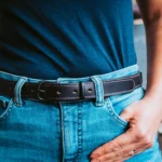 1" Vanguard Leather Belt - Black - Image 5