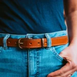 1" Vanguard Leather Belt - English Tan - Image 5