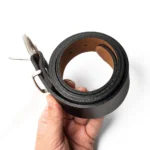 1.5″ Women’s Leather Belts - Black - Image 4