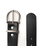 1.5″ Women’s Leather Belts - Black - Image 2