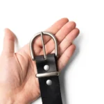 1.5″ Women’s Leather Belts - Black - Image 3