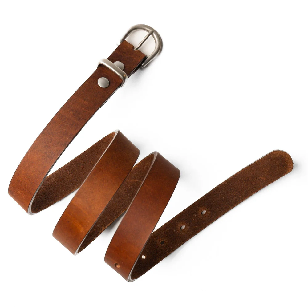 women-s-leather-belt-1-dedo-leather (16) 1" Women's Leather Belts - English Tan