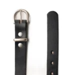 1" Women's Leather Belts - Black - Image 4